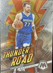 Luka Doncic #9 Basketball Cards 2022 Panini Mosaic Thunder Road Prices