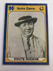 Knute Rockne Football Cards 1990 Notre Dame Collegiate Collection Prices