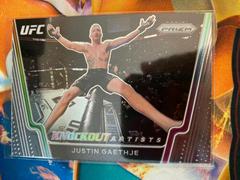 Justin Gaethje Ufc Cards 2021 Panini Prizm UFC Knockout Artists Prices