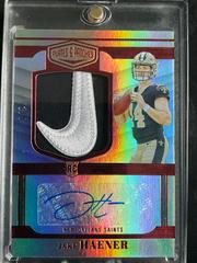 Jake Haener [Red] #RPA-32 Football Cards 2023 Panini Plates and Patches Rookie Patch Autographs Prices