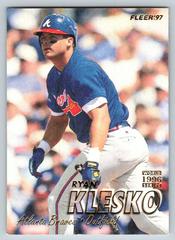 Ryan Klesko #260 Baseball Cards 1997 Fleer Prices