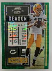Aaron Rodgers [Green Pulsar] #21 Football Cards 2020 Panini Contenders Optic Prices