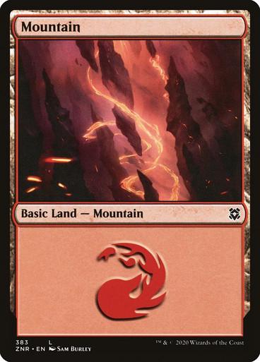 Mountain #383 Magic Zendikar Rising