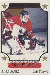 Martin Brochu - LHJMQ #44 Hockey Cards 1991 7th Inning Sketch OHL Prices