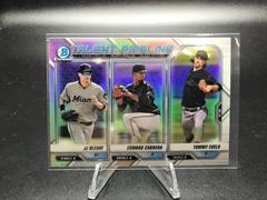 JJ Bleday, Edward Cabrera, Tommy Eveld #TP-MIA Baseball Cards 2021 Bowman Talent Pipeline Prices