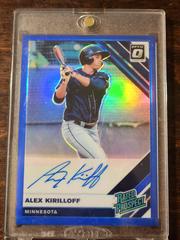 Alex Kirilloff [Blue] #RPS-AK Baseball Cards 2019 Panini Donruss Optic Rated Prospects Signatures Prices