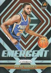 Mikal Bridges [Silver Prizm] #10 Basketball Cards 2018 Panini Prizm Emergent Prices