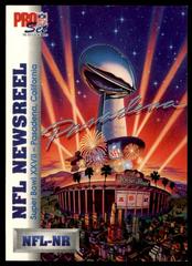 Super Bowl XXVI Theme Art Football Cards 1991 Pro Set Prices