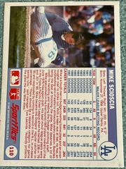 Back Of Card | Mike Scioscia Baseball Cards 1988 Sportflics