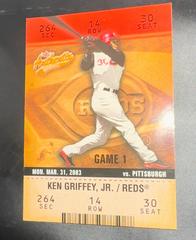 Ken Griffey Jr Baseball Cards 2003 Fleer Authentix Prices