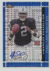 JaMarcus Russell [Blue Xfractor Autograph] Football Cards 2007 Topps Finest Prices