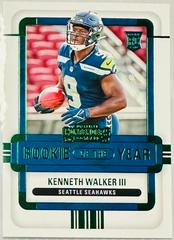 Kenneth Walker III [Emerald] #ROY-KWA Football Cards 2022 Panini Contenders Rookie of the Year Prices