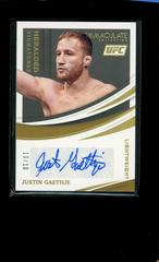 Justin Gaethje [Gold] Ufc Cards 2021 Panini Immaculate UFC Heralded Signatures Prices