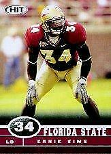 Ernie Sims #34 Football Cards 2006 Sage Hit Prices
