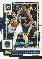 Jordan Poole [White Sparkle] #100 Basketball Cards 2022 Panini Donruss Optic Prices