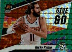Ricky Rubio [Green Mosaic] #12 Basketball Cards 2019 Panini Mosaic Give and Go Prices