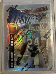 Larry Brown [Refractor w/Coating] #166 Football Cards 1996 Topps Finest Prices