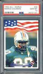 Marco Coleman Football Cards 1992 All World Prices