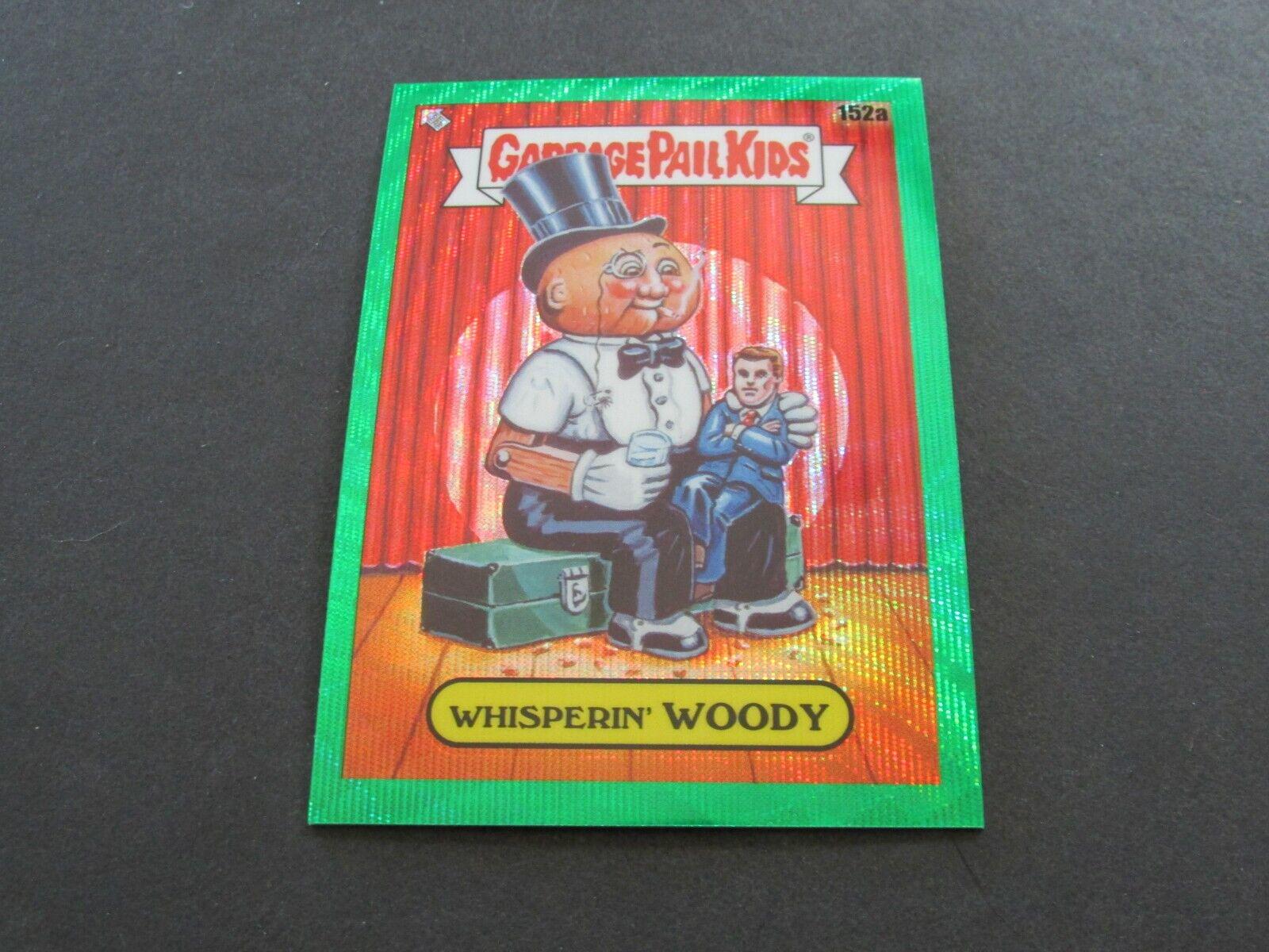 WHISPERIN' WOODY [Green Wave] #152a 2021 Garbage Pail Kids Chrome