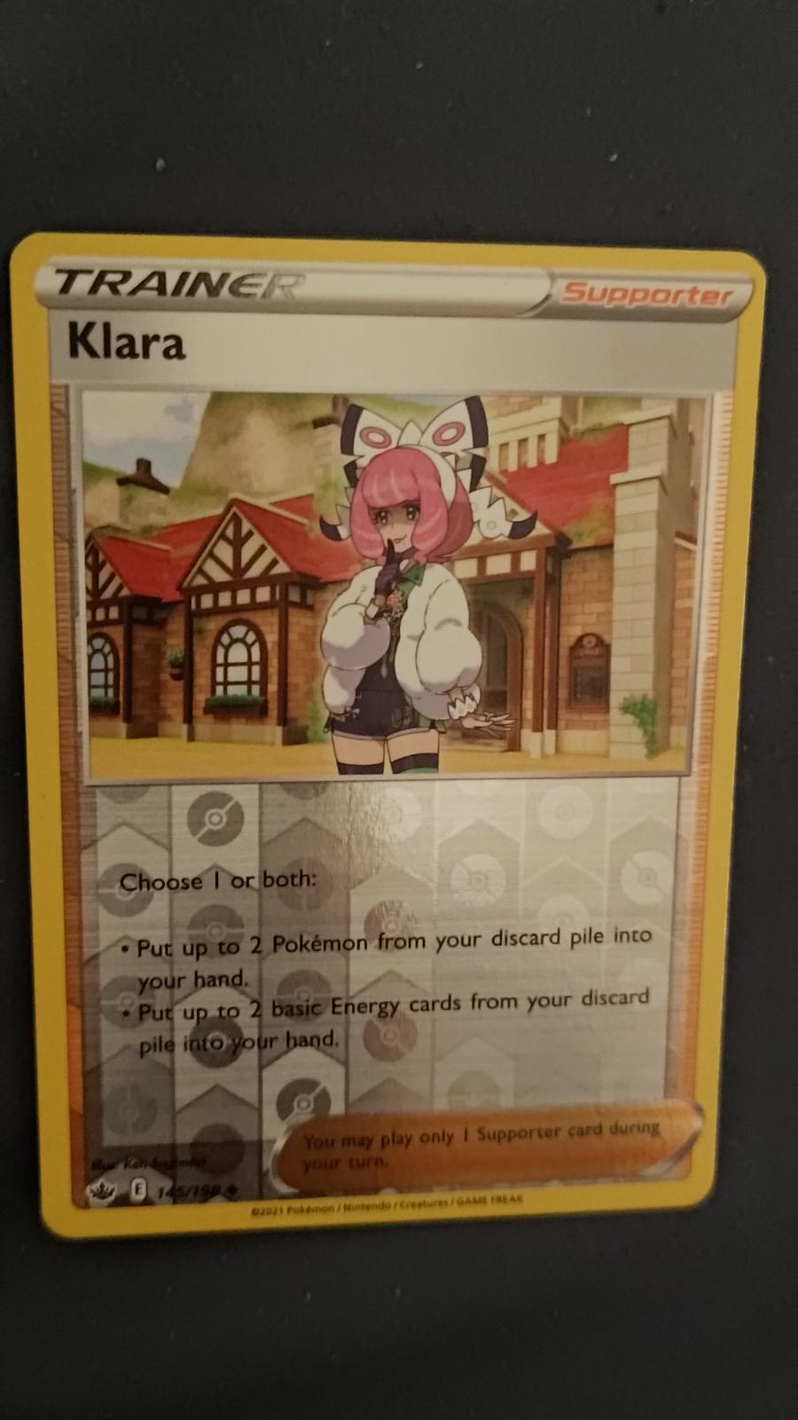 Klara [Reverse Holo] #145 Pokemon Chilling Reign