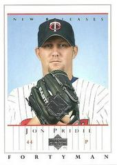 Jon Pridie #889 Baseball Cards 2003 Upper Deck 40 Man Prices