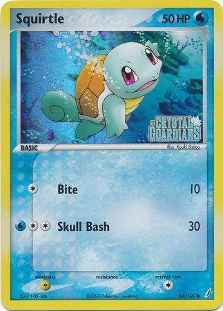 Squirtle [Reverse Holo] #63 Pokemon Crystal Guardians