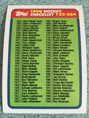 Checklist #133-264 Hockey Cards 1990 Topps Prices