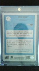 Back | Tom Brady Football Cards 2009 Upper Deck Philadelphia