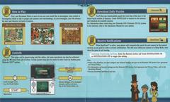 Quick Guide (Back) | Professor Layton and the Azran Legacy PAL Nintendo 3DS