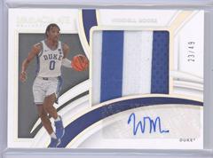 Wendell Moore Jr. [Patch Autograph] #28 Basketball Cards 2022 Panini Immaculate Collection Collegiate Prices
