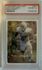 Ricky Williams [Gold Script] #201 Football Cards 1999 Upper Deck MVP Prices