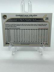 Back Of Card | Christian Yelich Baseball Cards 2022 Topps