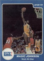 Magic Johnson #11 Basketball Cards 1985 Star Prices