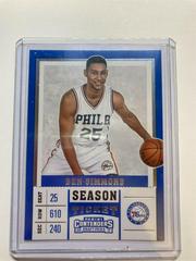 Ben Simmons [White Jersey] Basketball Cards 2017 Panini Contenders Draft Picks Prices