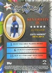 Card Back | Ken Griffey Jr. Baseball Cards 2022 Stadium Club Chrome Trophy Hunters