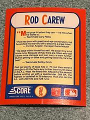 Rod Carew #43 Baseball Cards 1990 Score the MVP's Prices
