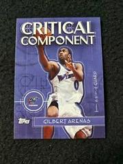 Gilbert Arenas #CC5 Basketball Cards 2005 Topps Critical Component Prices