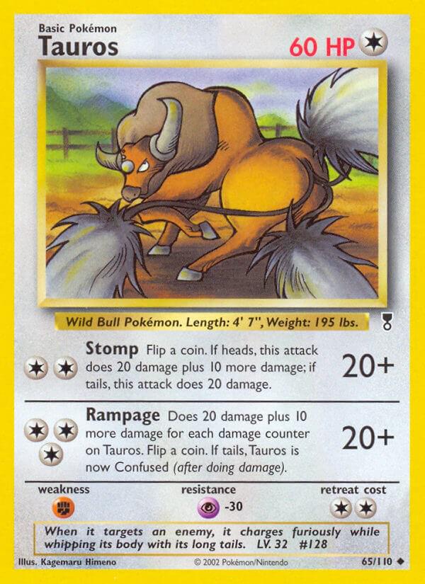 Tauros #65 Pokemon Legendary Collection