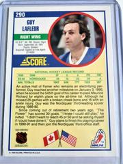 Backside | Guy Lafleur Hockey Cards 1990 Score