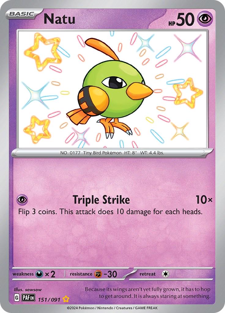 Natu #151 Pokemon Paldean Fates