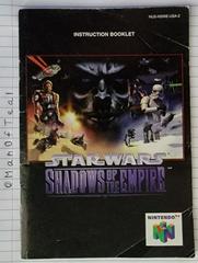 Manual  | Star Wars Shadows of the Empire Nintendo 64