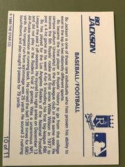 Baseball/Football  | Bo Jackson Baseball Cards 1989 Star Jackson