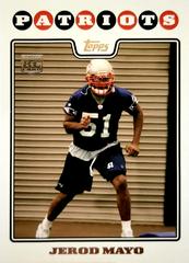 Jerod Mayo #411 Football Cards 2008 Topps Prices