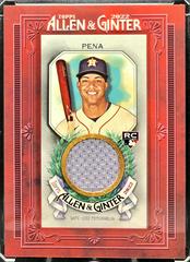 Jeremy Pena #MFR-JP Baseball Cards 2022 Topps Allen & Ginter Mini Framed Relics Prices