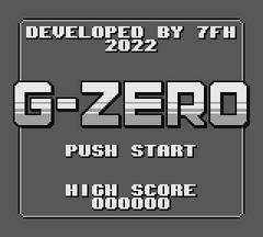 Title Screen | G-Zero [Homebrew] GameBoy