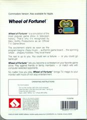 Reverse Box Art | Wheel of Fortune Commodore 64