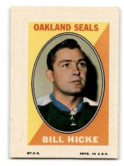 Bill Hicke Hockey Cards 1970 Topps OPC Sticker Stamps Prices
