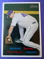 Michael Young #334 Baseball Cards 2006 Topps Heritage Prices