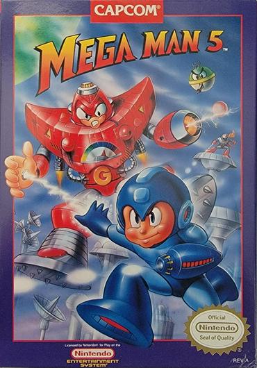 Mega Man 5 Cover Art