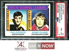 Scoring Leaders [P. Esposito, B. Clarke] Hockey Cards 1974 Topps Prices